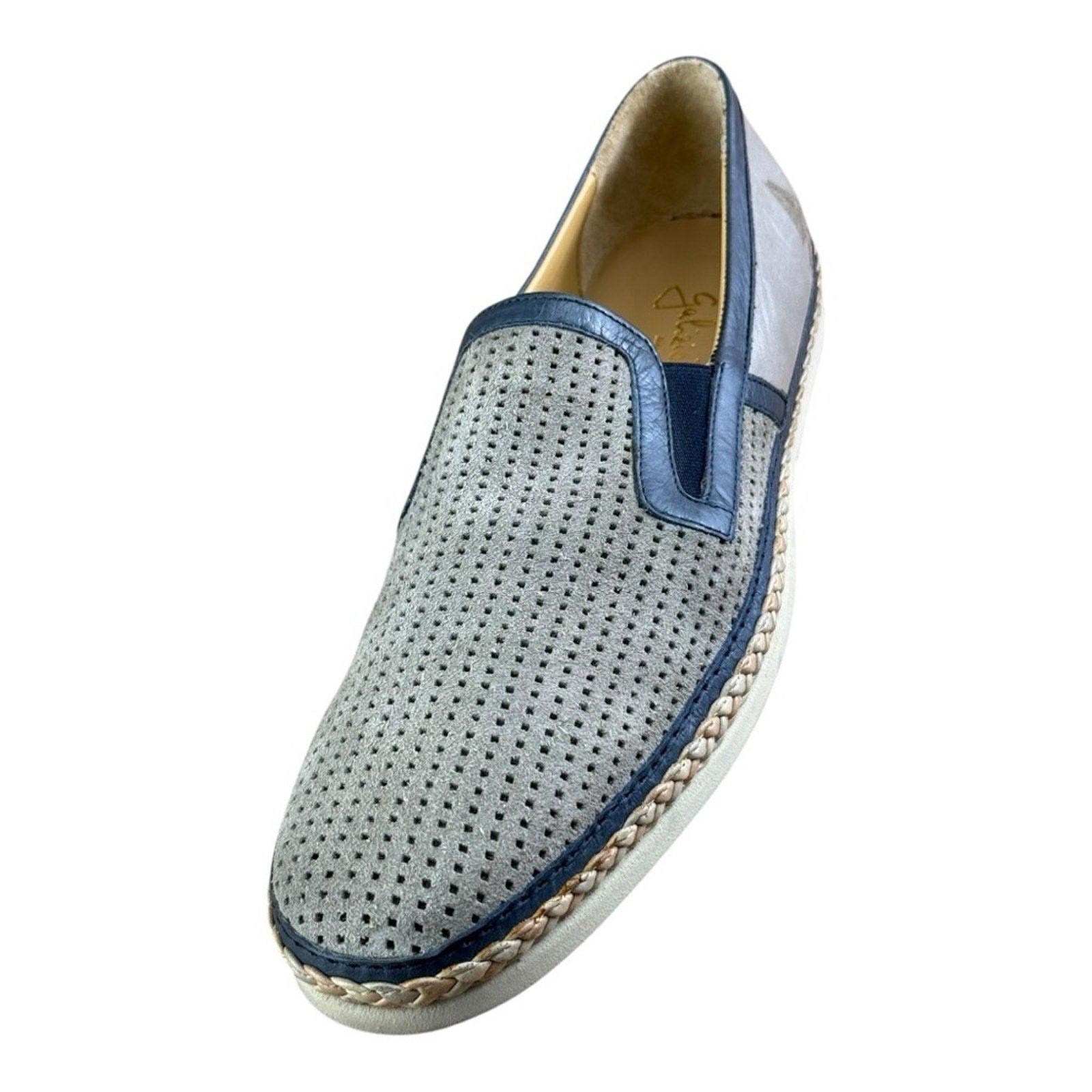 Galizio Torresi Slipper Men’s Suede L Gray Casual Shoes Size Us 9|42 Eu